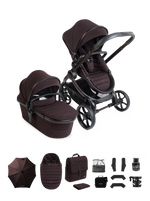 iCandy Peach 8 Editions Collection Complete Pushchair, Carrycot + Accessories Bundle - Coffee Bean