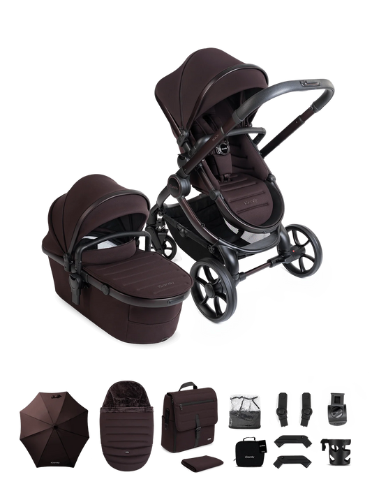 iCandy Peach 8 Editions Collection Complete Pushchair, Carrycot + Accessories Bundle - Coffee Bean