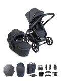 iCandy Peach 8 Complete Pushchair, Carrycot + Accessories Bundle - Grey