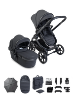 iCandy Peach 8 Complete Pushchair, Carrycot + Accessories Bundle - Grey