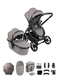 iCandy Peach 8 Complete Pushchair, Carrycot + Accessories Bundle - Porcini