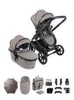 iCandy Peach 8 Complete Pushchair, Carrycot + Accessories Bundle - Porcini