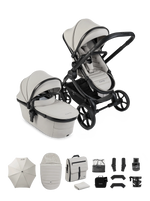 iCandy Peach 8 Complete Pushchair, Carrycot + Accessories Bundle - Taupe