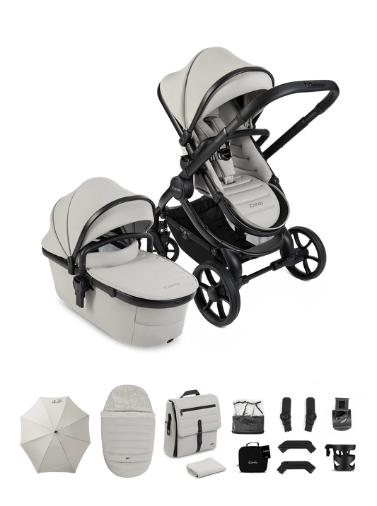 iCandy Peach 8 Complete Pushchair, Carrycot + Accessories Bundle - Taupe