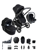 iCandy Peach 8 Complete Bundle with Cocoon 360 Car Seat & Base - Black