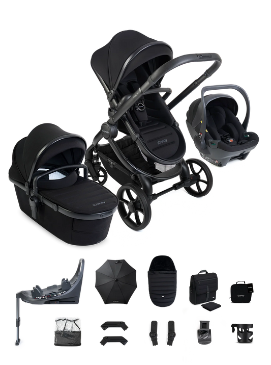iCandy Peach 8 Complete Bundle with Cocoon 360 Car Seat & Base - Black