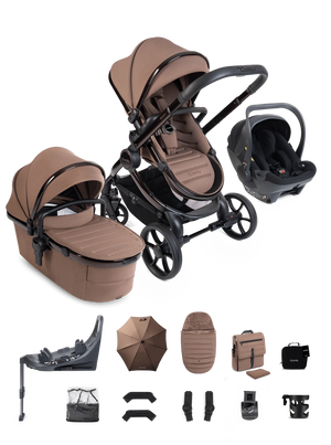 iCandy Peach 8 Editions Collection Complete Bundle with Cocoon 360 Car Seat & Base - Coco