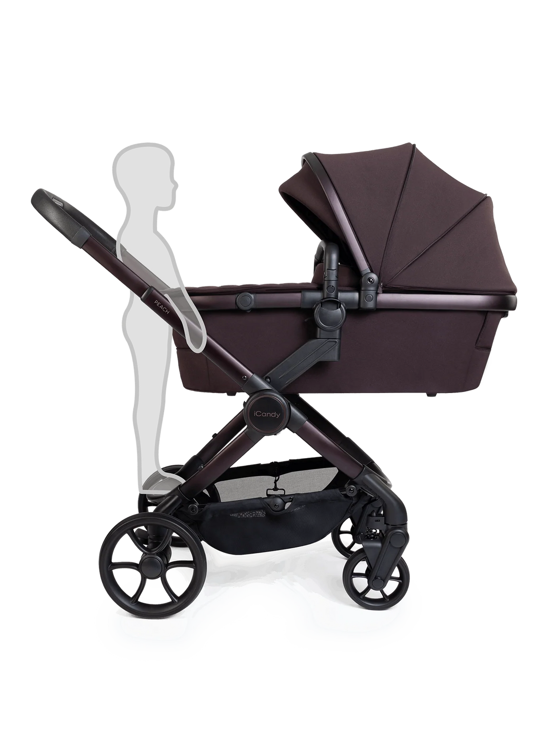 iCandy Peach 8 Editions Collection Complete Pushchair, Carrycot + Accessories Bundle - Coffee Bean