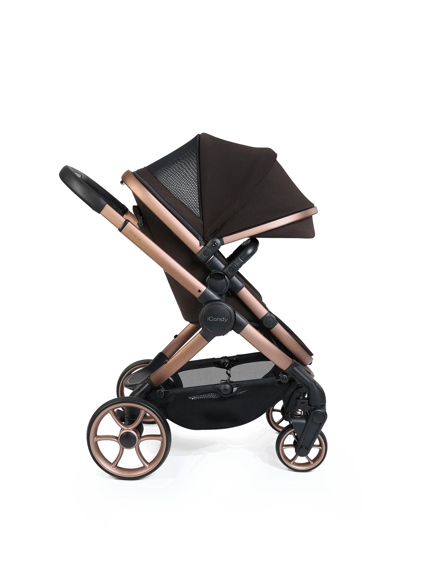 iCandy Peach 8 Editions Collection Complete Bundle with Cocoon 360 Car Seat & Base - Pecan