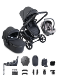 iCandy Peach 8 Complete Bundle with Cocoon 360 Car Seat & Base - Grey