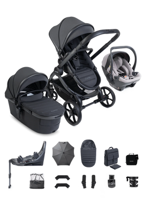 iCandy Peach 8 Complete Bundle with Cocoon 360 Car Seat & Base - Grey