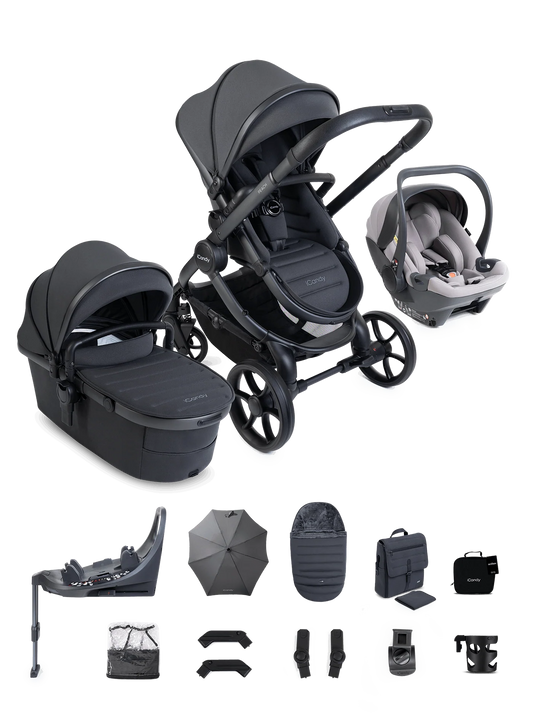 iCandy Peach 8 Complete Bundle with Cocoon 360 Car Seat & Base - Grey