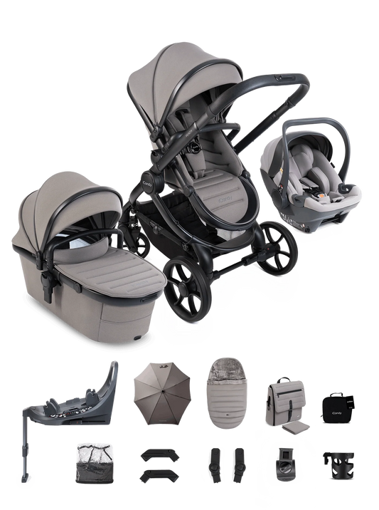 iCandy Peach 8 Complete Bundle with Cocoon 360 Car Seat & Base - Porcini