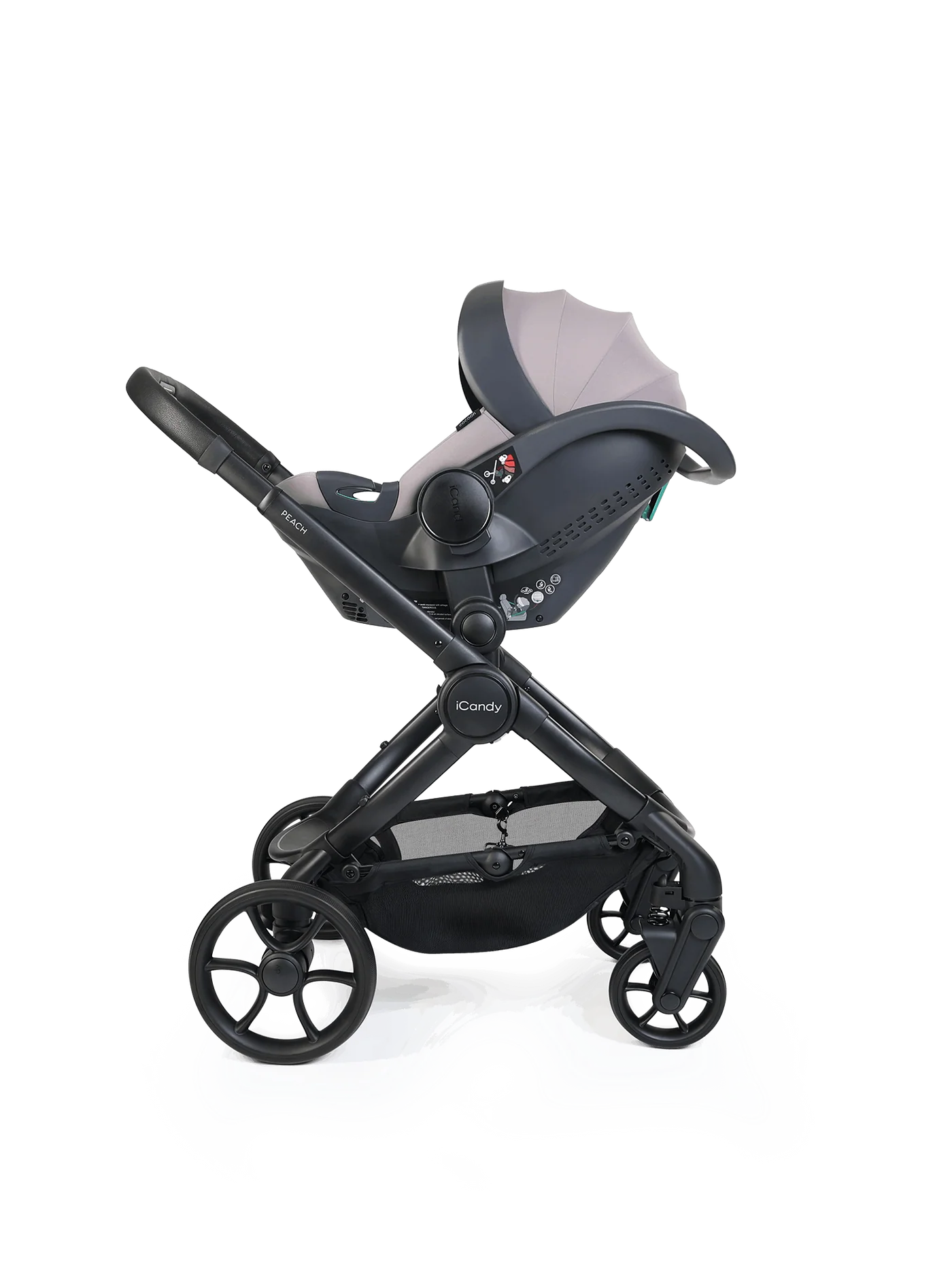 iCandy Peach 8 Complete Bundle with Cocoon 360 Car Seat & Base - Porcini
