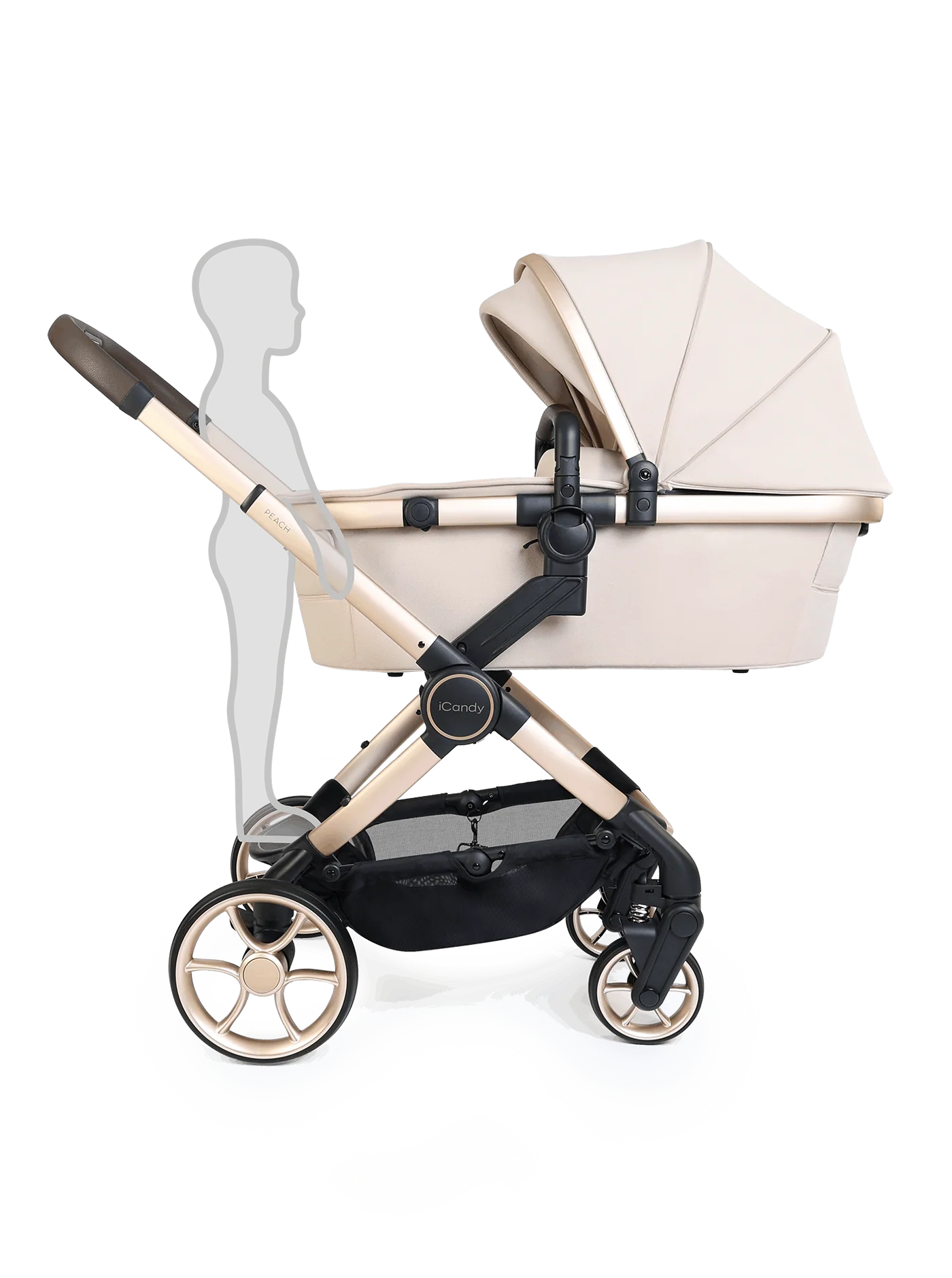 iCandy Peach 8 Editions Collection Complete Pushchair, Carrycot + Accessories Bundle - Biscotti