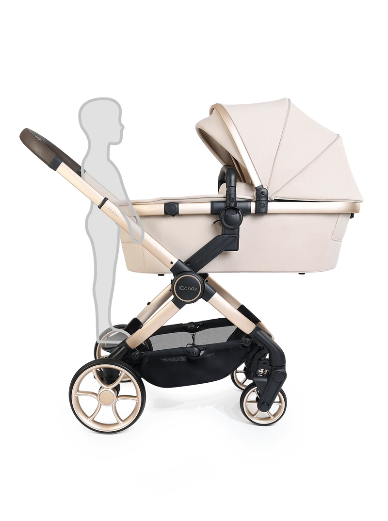 iCandy Peach 8 Editions Collection Complete Pushchair, Carrycot + Accessories Bundle - Biscotti