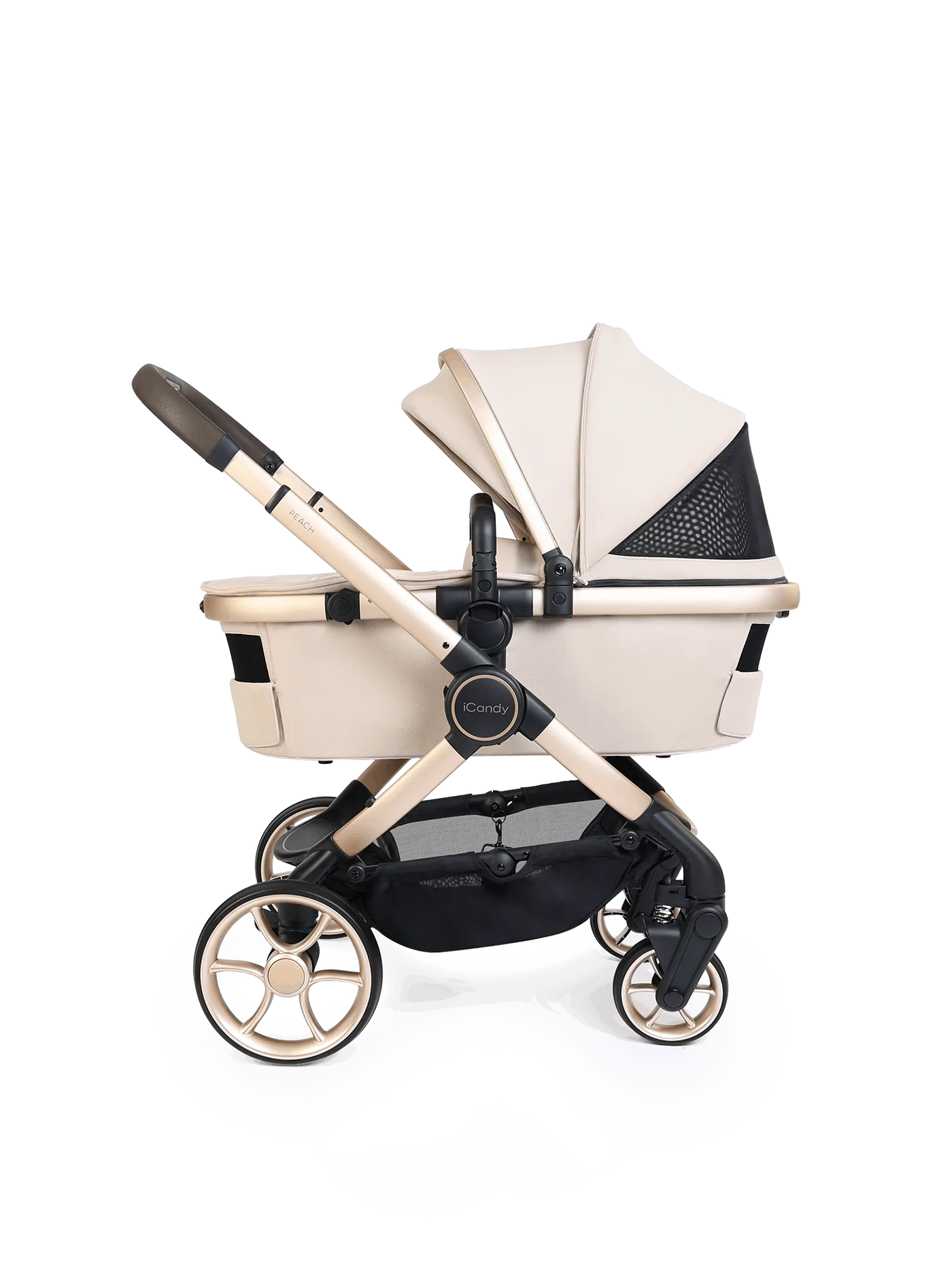 iCandy Peach 8 Editions Collection Complete Pushchair, Carrycot + Accessories Bundle - Biscotti