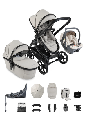 iCandy Peach 8 Complete Bundle with Cocoon 360 Car Seat & Base - Taupe