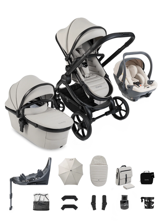 iCandy Peach 8 Complete Bundle with Cocoon 360 Car Seat & Base - Taupe