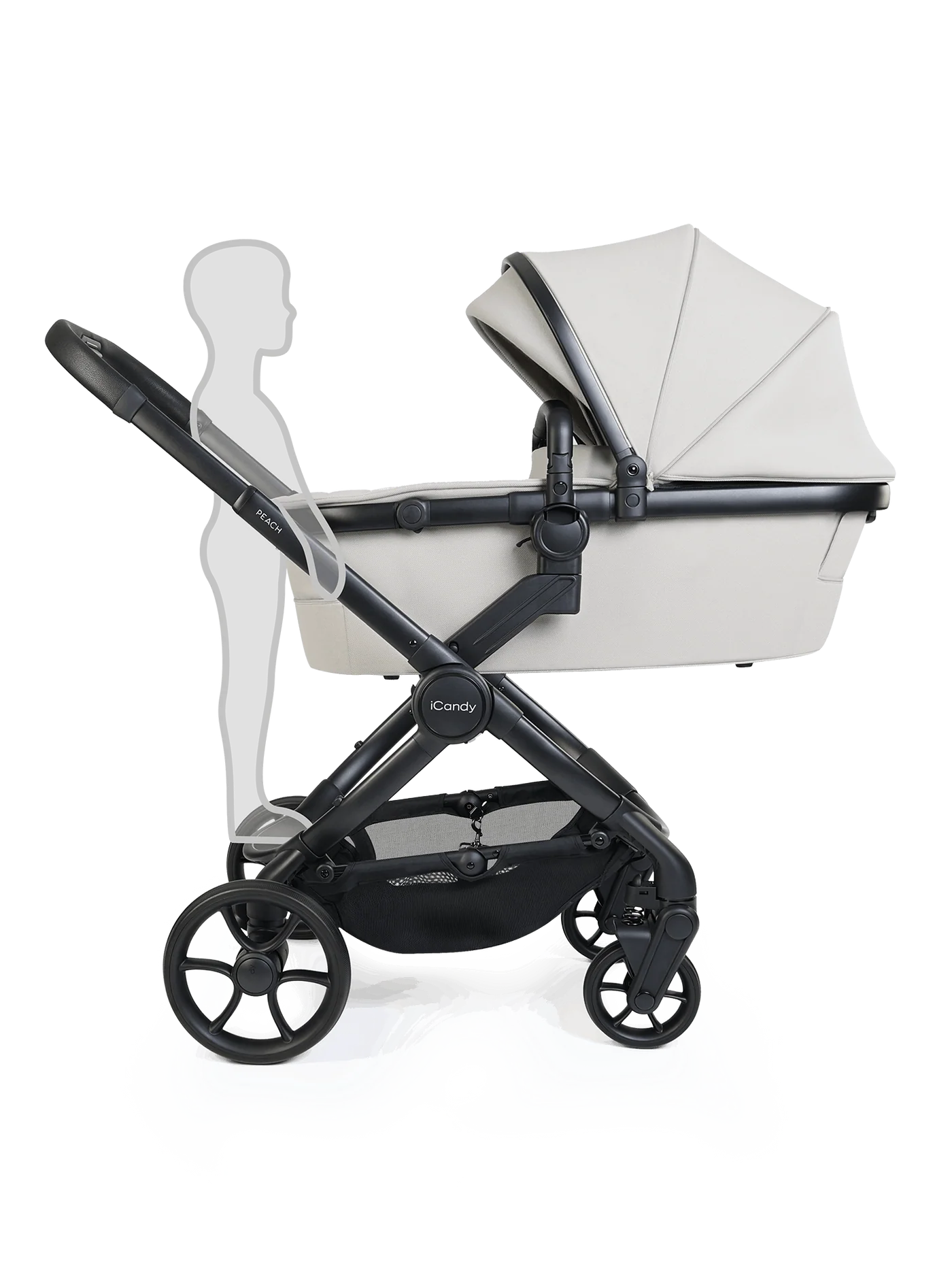 iCandy Peach 8 Complete Pushchair, Carrycot + Accessories Bundle - Taupe