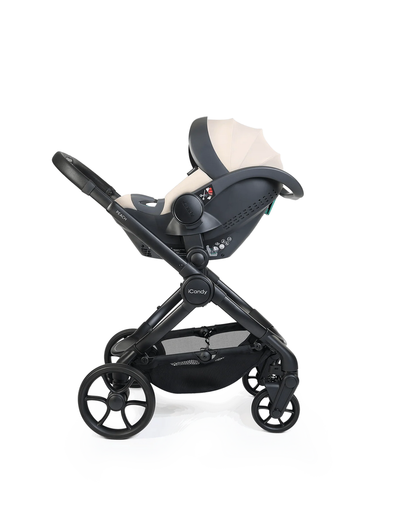 iCandy Peach 8 Complete Bundle with Cocoon 360 Car Seat & Base - Taupe