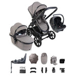 iCandy Peach 8 Complete Bundle with Cocoon 360 Car Seat & Base - Porcini