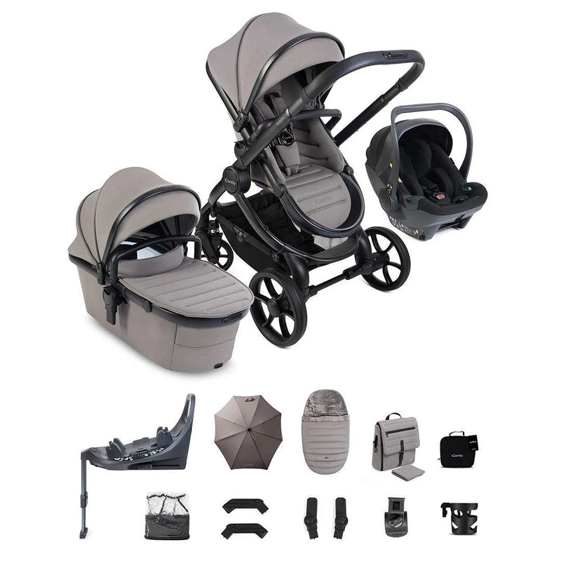 iCandy Peach 8 Complete Bundle with Cocoon 360 Car Seat & Base - Porcini