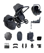 iCandy Peach 8 Complete Bundle with Cocoon 360 Car Seat & Base - Grey