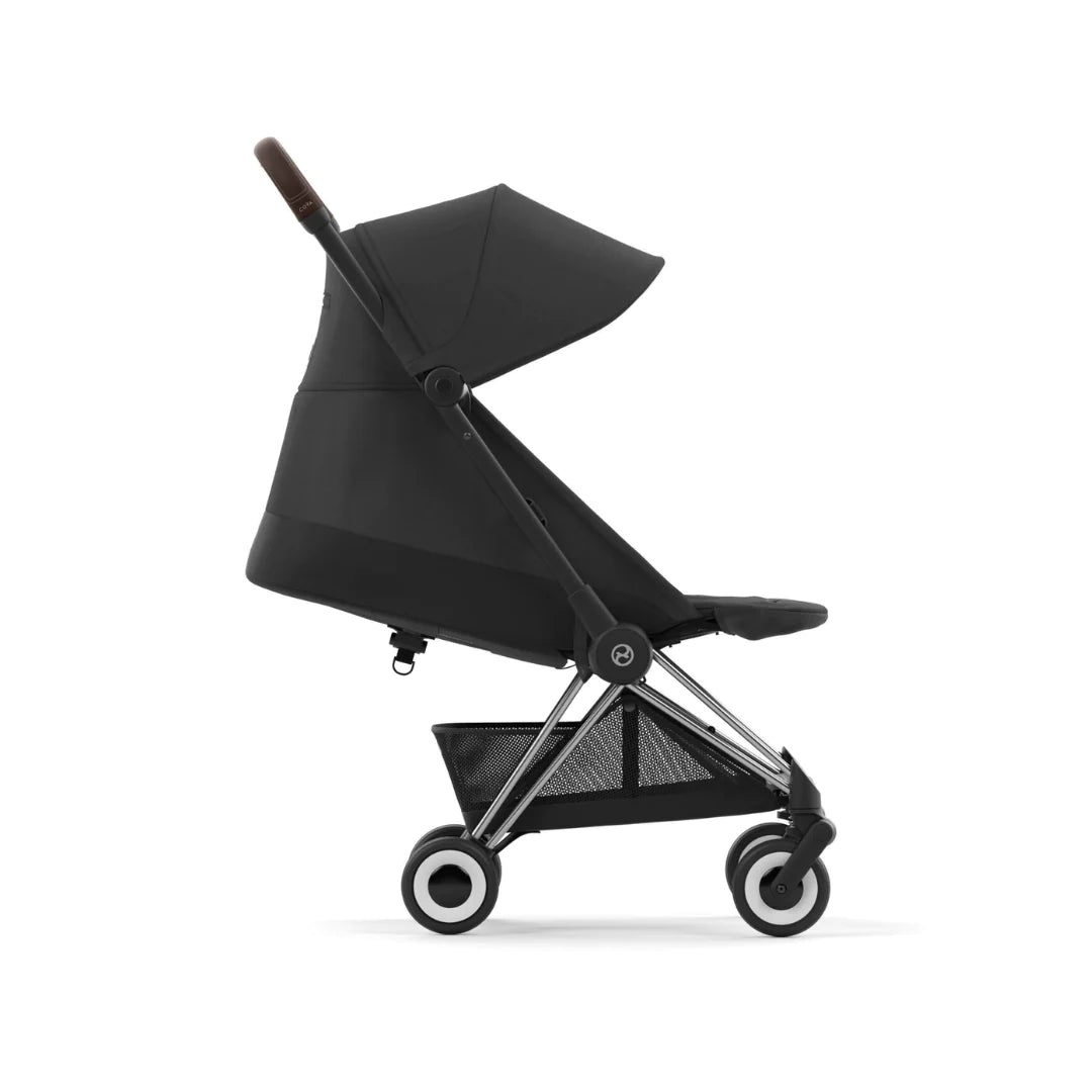 Cybex Coya Platinum Compact Stroller - Sepia Black on Chrome