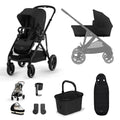 Cybex Gazelle Essential Bundle Inc Gold Footmuff - Moon Black/Black