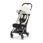 Cybex Coya Platinum Compact Stroller - Off White on Rose Gold