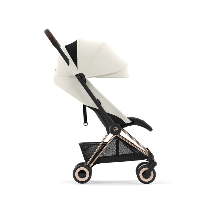 Cybex Coya Platinum Compact Stroller - Off White on Rose Gold