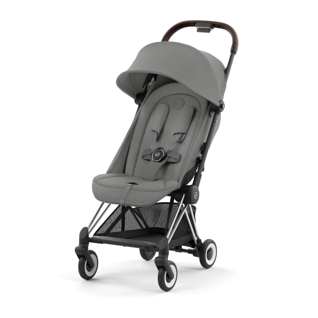 Cybex Coya Platinum Compact Stroller - Mirage Grey on Chrome