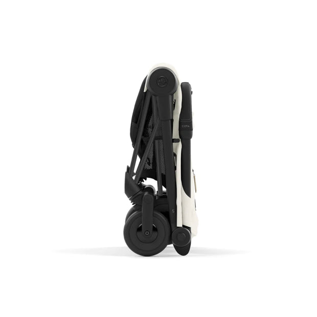 Cybex Coya Platinum Compact Stroller - Off White on Matt Black