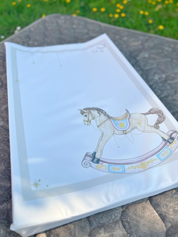 Gilded Bird Rocking Horse Wedge Mat