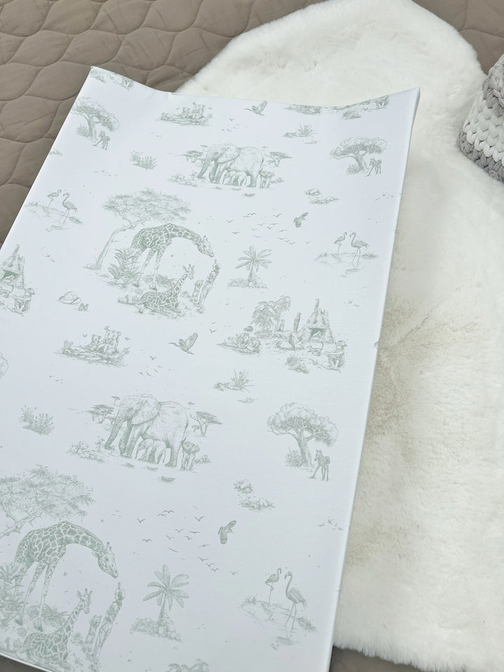 Gilded Bird Safari Toile Wedge Mat