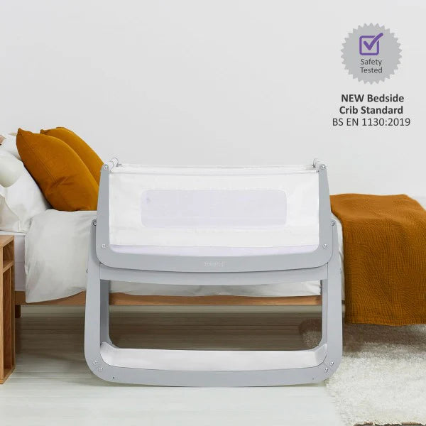 SnuzPod4 Bedside Crib - Dove Grey