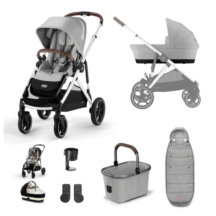 Cybex Gazelle Essential Bundle | Lava Grey on Silver | 2023