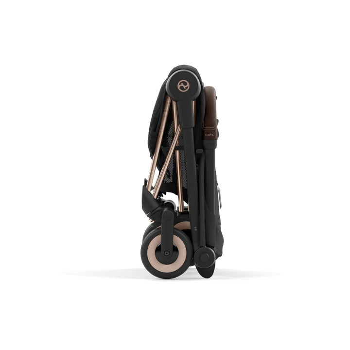 Cybex Coya Platinum Compact Stroller - Off White on Rose Gold