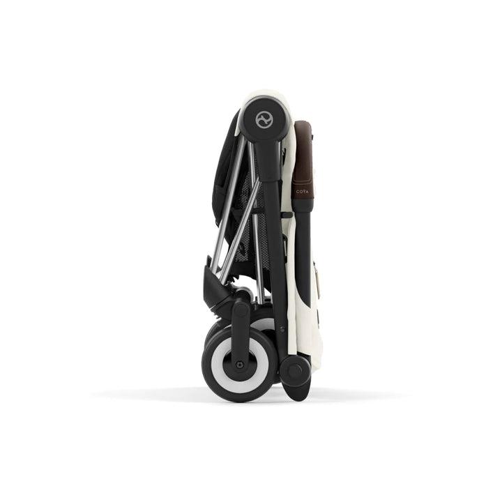 Cybex Coya Platinum Compact Stroller - Off White on Chrome