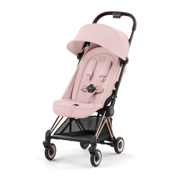 Cybex Coya Platinum Compact Stroller - Peach Pink on Rose Gold