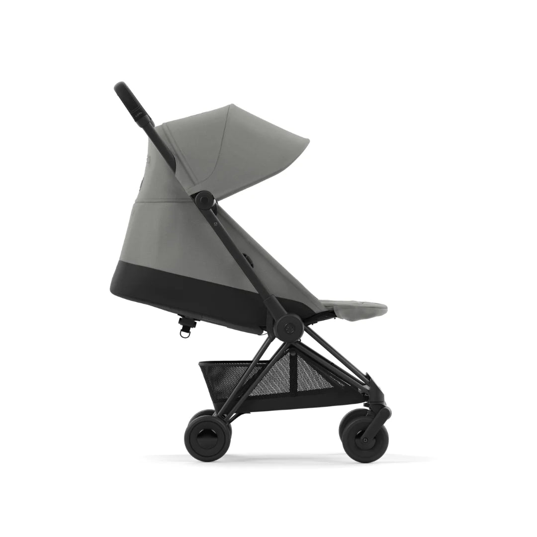 Cybex Coya Platinum Compact Stroller - Mirage Grey on Matt Black