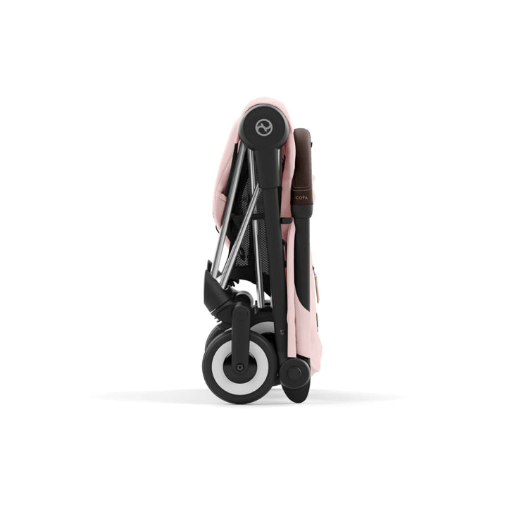 Cybex Coya Platinum Compact Stroller - Peach Pink on Chrome