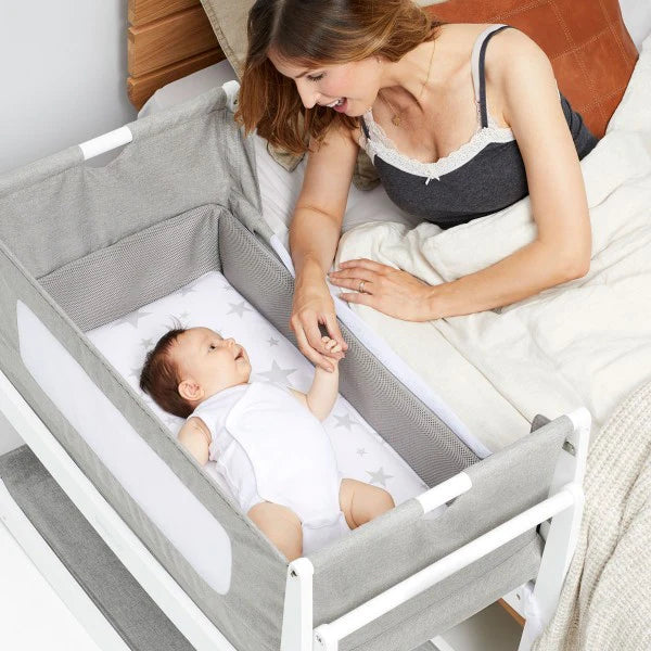 SnuzPod4 Bedside Crib - Dusk Grey