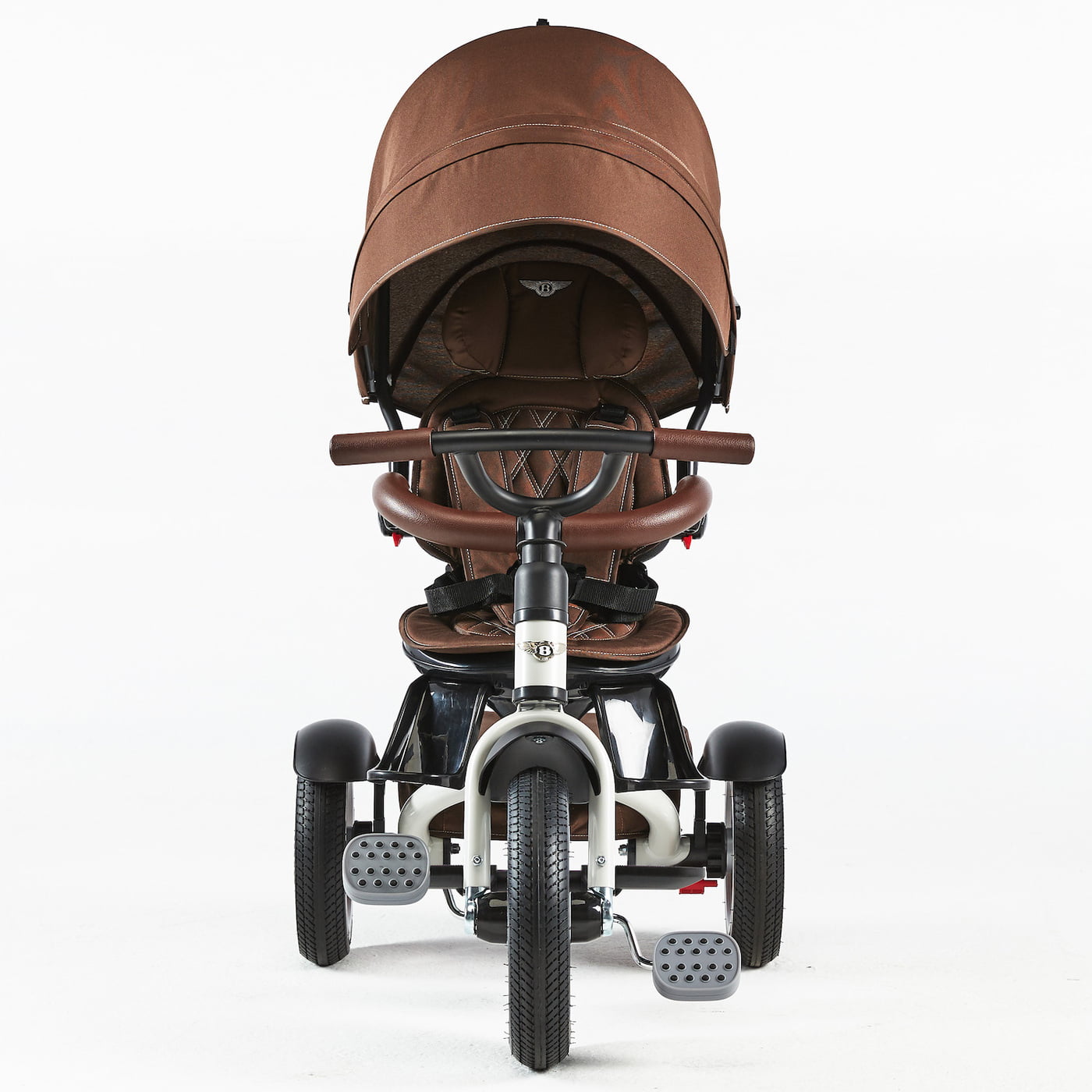 Bentley 6 in 1 Trike Satin White Brown Bambinosandbeyond