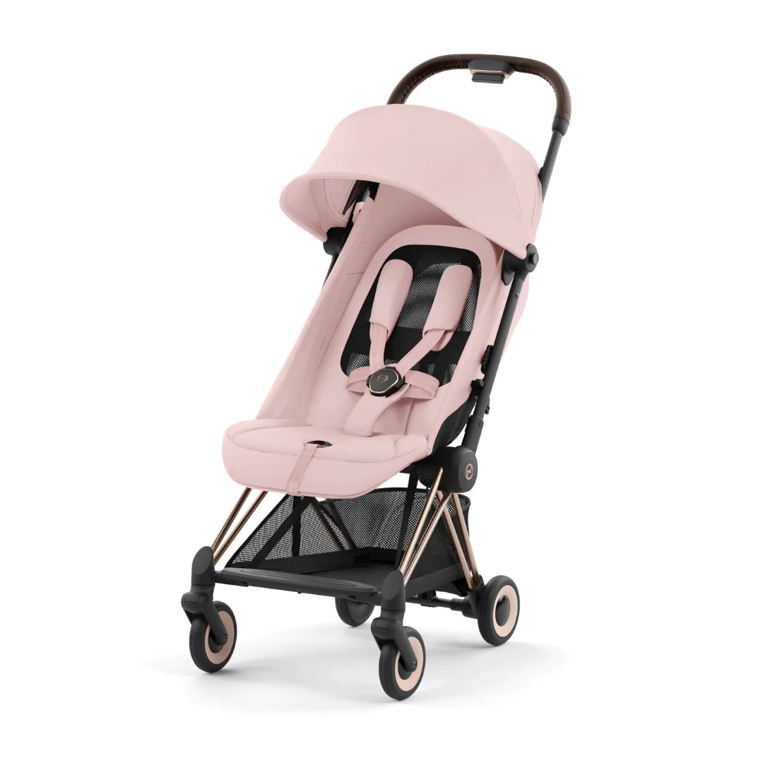 Cybex Coya Platinum Compact Stroller - Peach Pink on Rose Gold