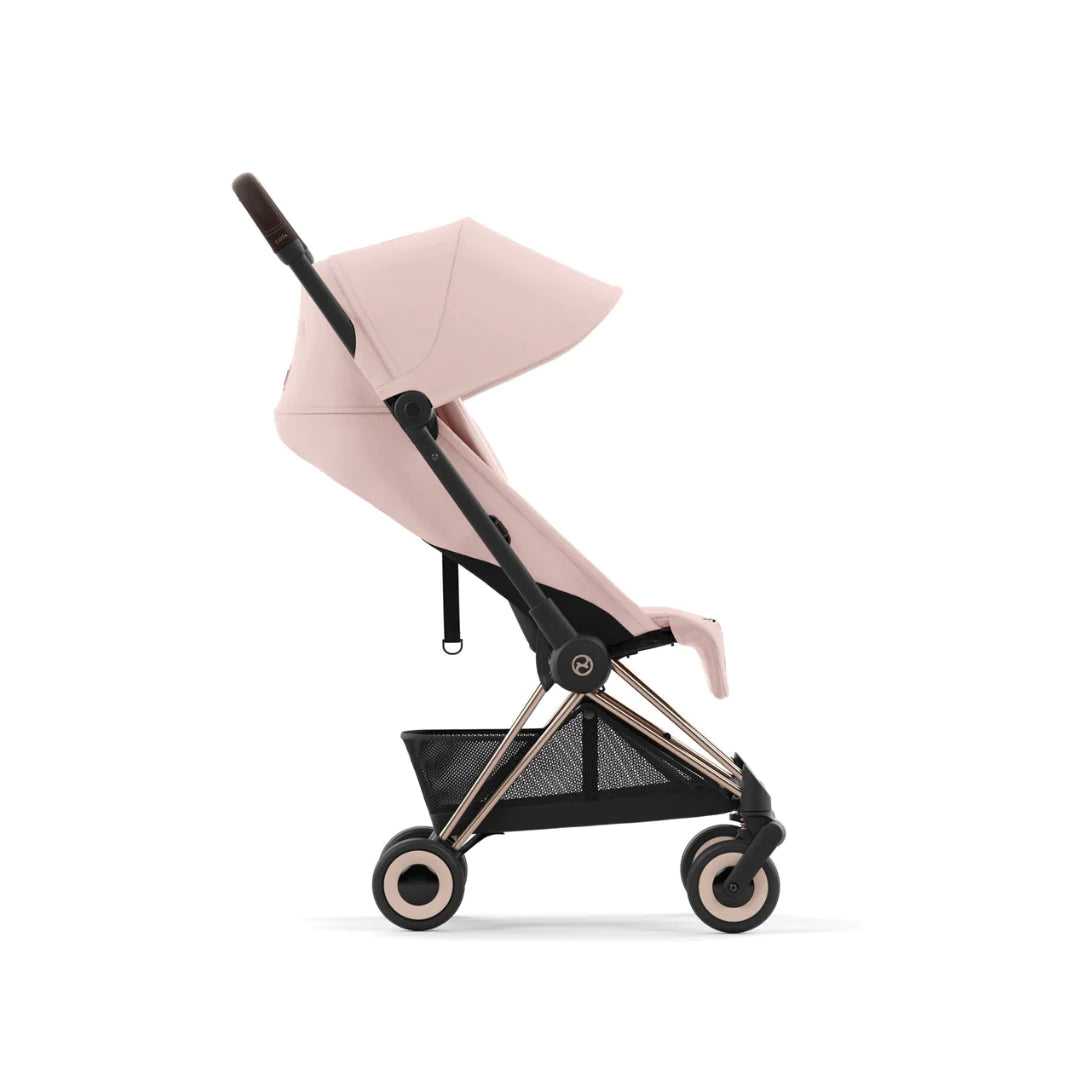 Cybex Coya Platinum Compact Stroller - Peach Pink on Rose Gold