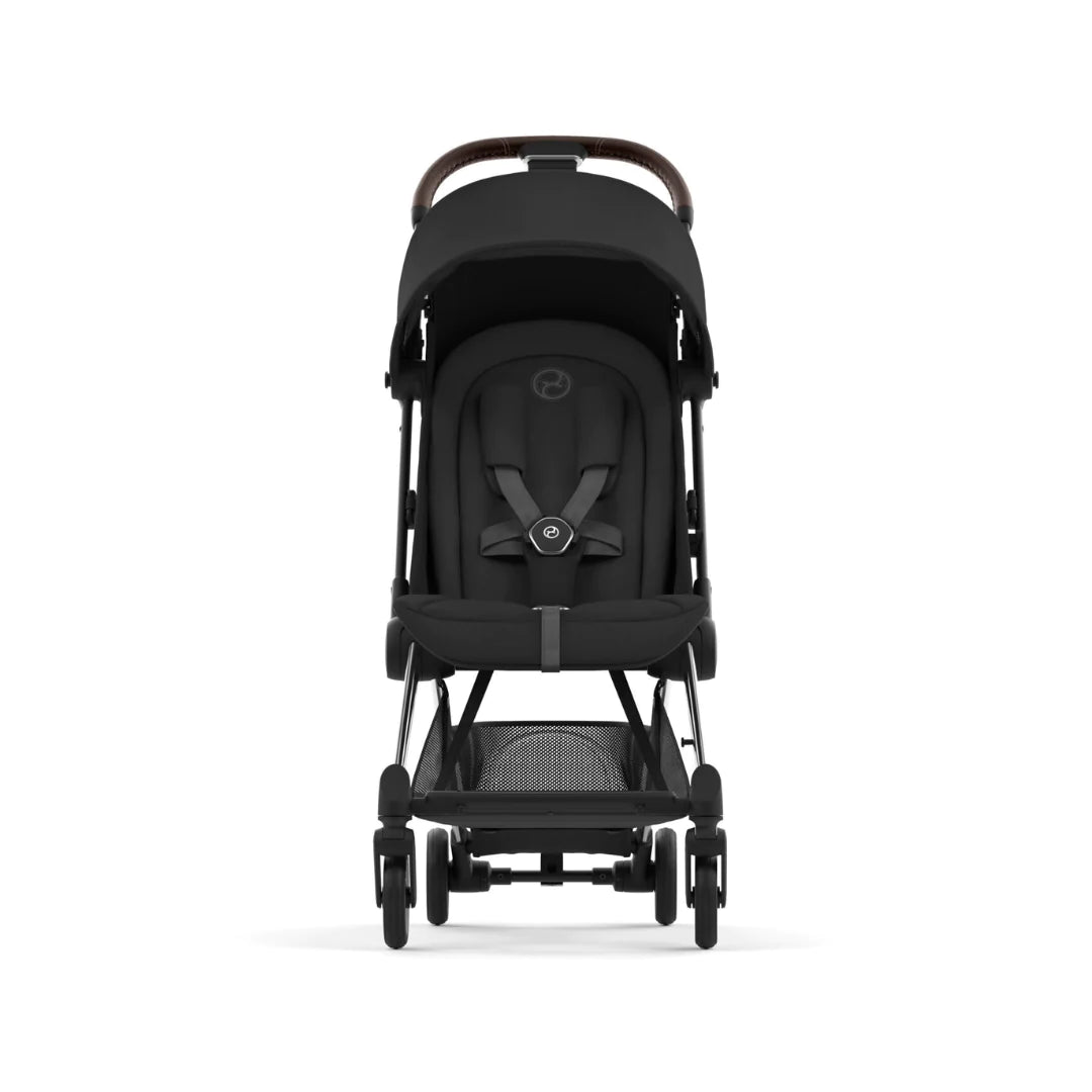 Cybex Coya Platinum Compact Stroller - Sepia Black on Chrome