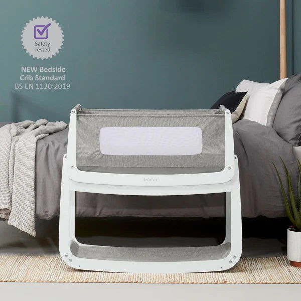 SnuzPod4 Bedside Crib - Dusk Grey