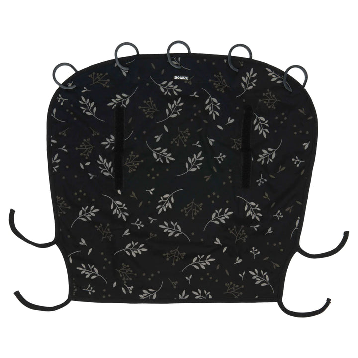 Dooky Universal Sun Shade | Romantic Leaves Black